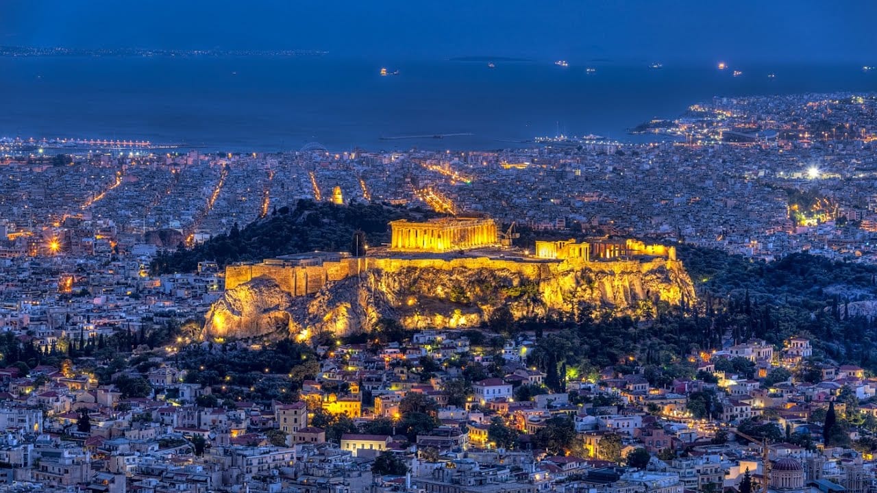 Athens, night