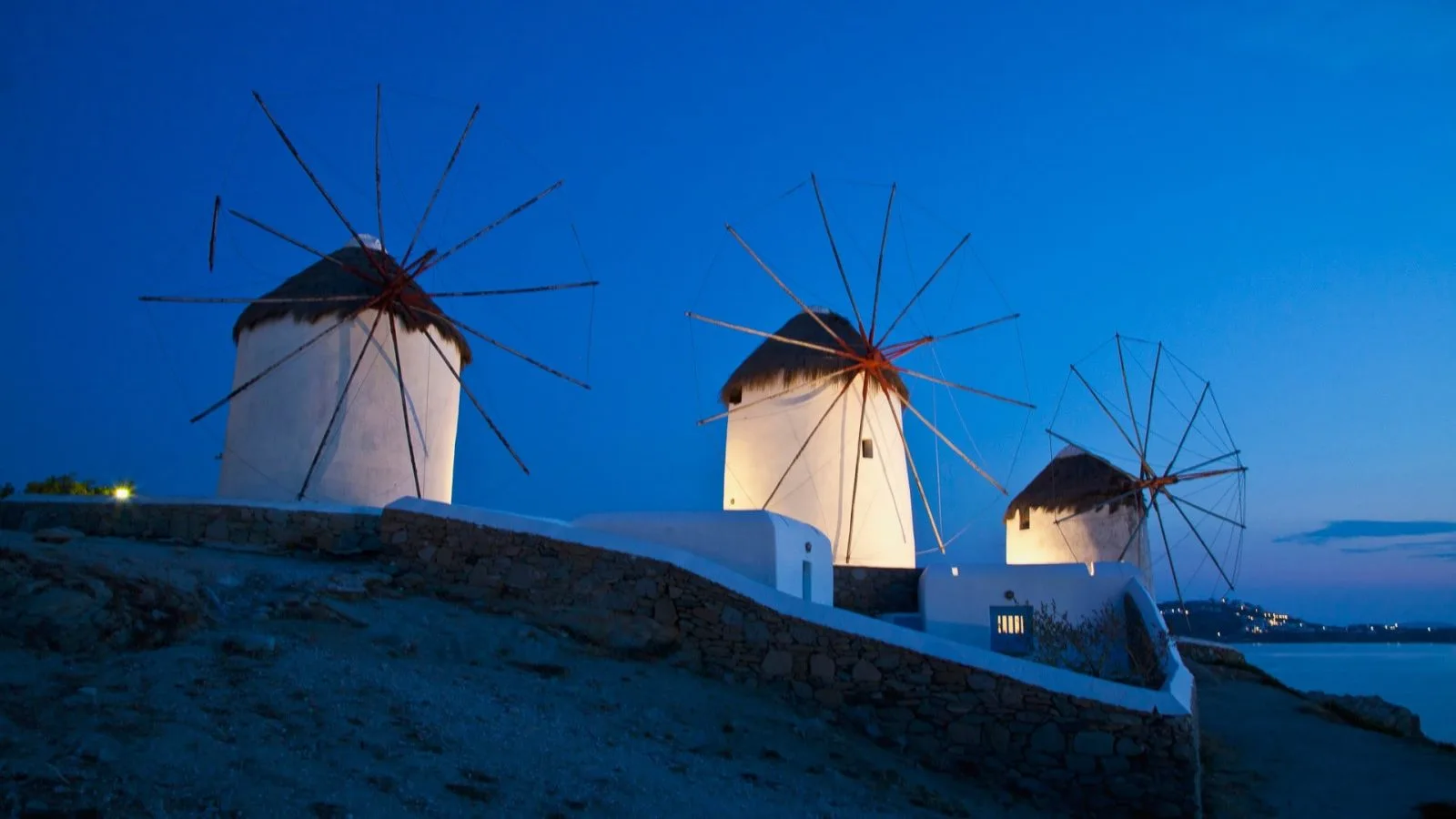 Greece, tourism, Mykonos windmills