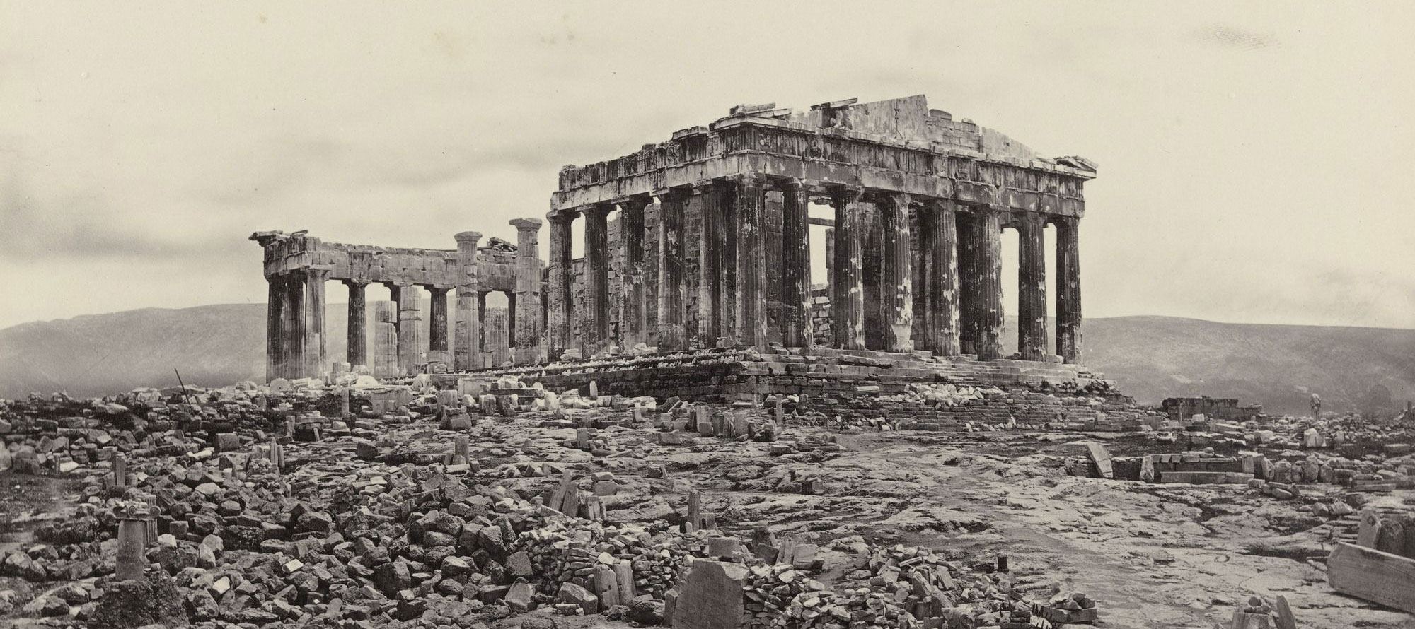 Parthenon, after the Greek war of independence