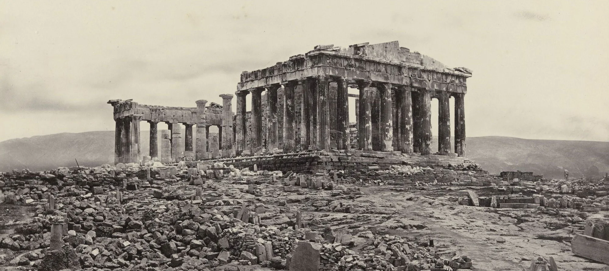 Parthenon, after the Greek war of independence