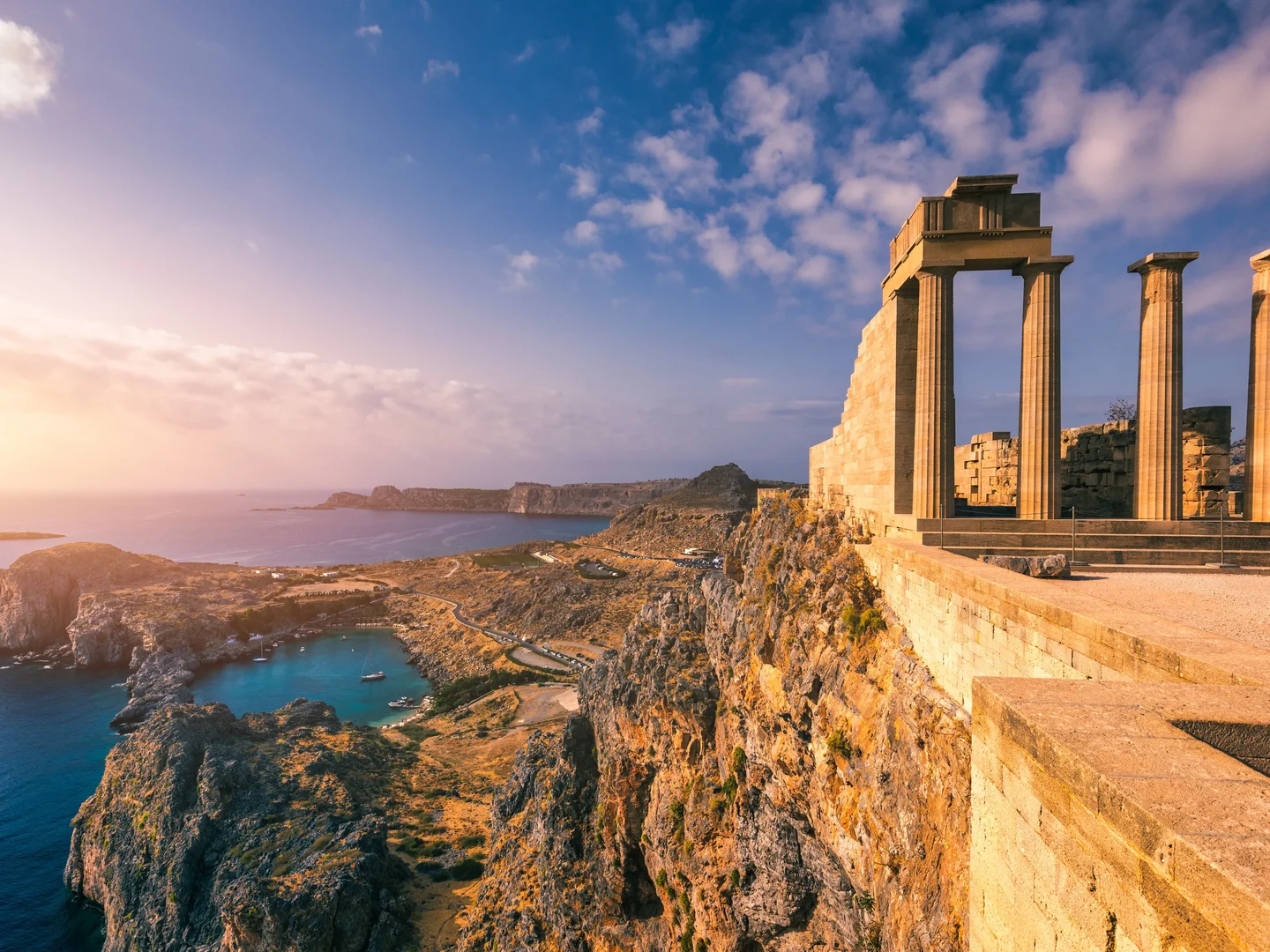 Rhodes, the acropolis of Lindos