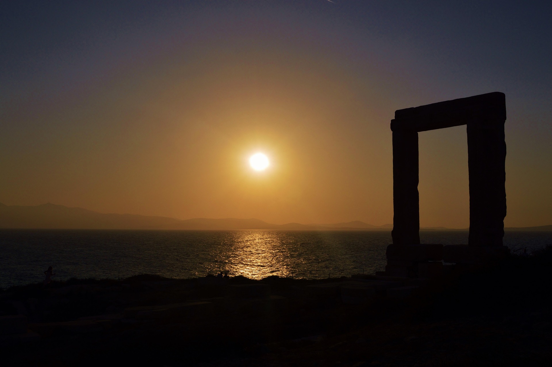 Naxos sunset, Portara Naxos